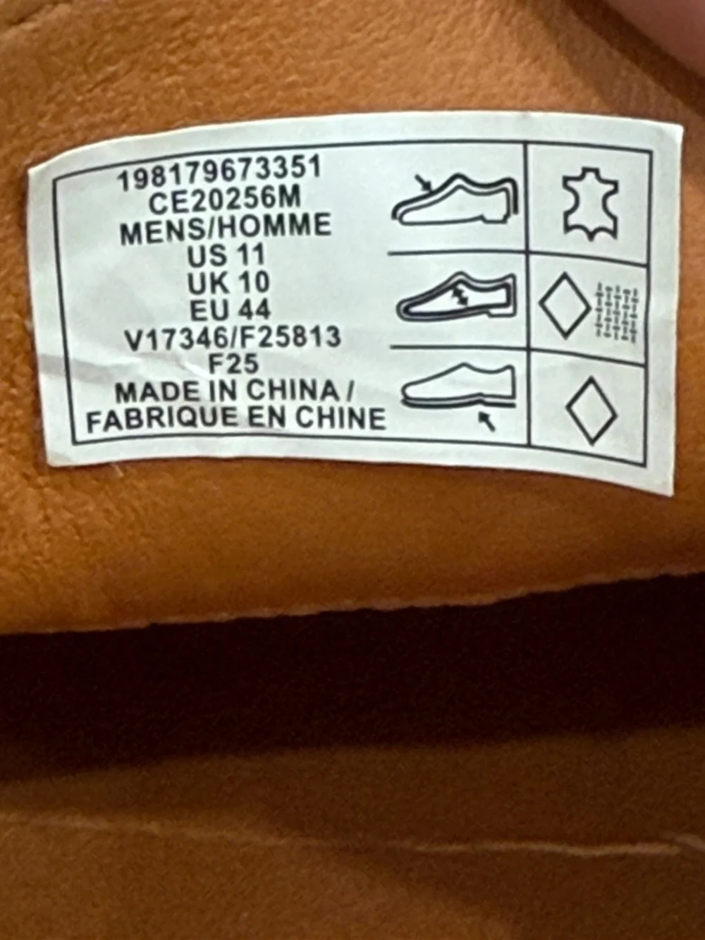Used W/O Box! Men's Lands' End Tan Slip On Dress Shoes Size 11